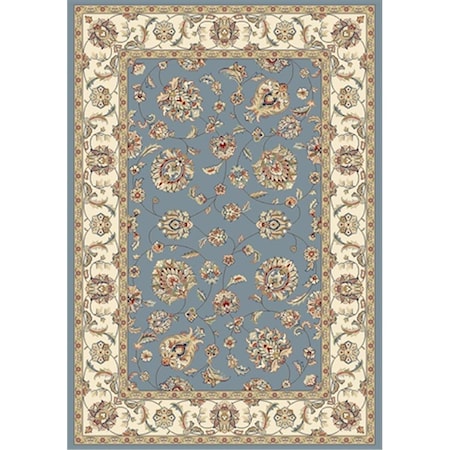 Dynamic Rugs Ancient Garden 6 ft. 7 in. x 9 ft. 6 in. 57365-5464 Rug - Light Blue/Ivory AN710573655464